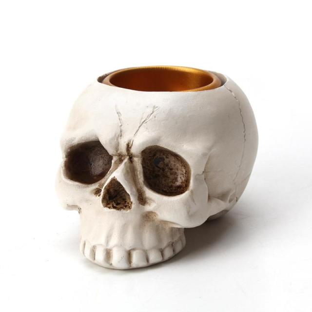 Mini Skull Head Candle Holder Mold | Skanto