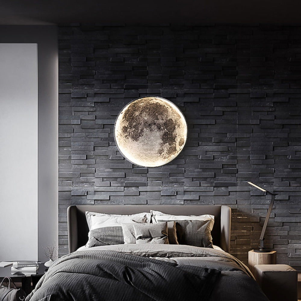 Skanto | 3D LED Måne eller Jord Tak- eller Vegglampe