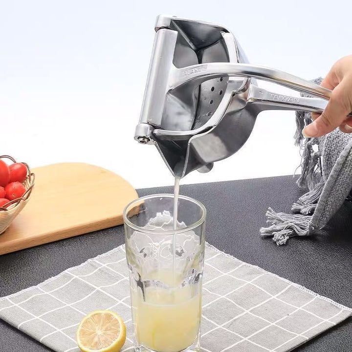 Ekstra stor manuell juicer i rustfritt stål