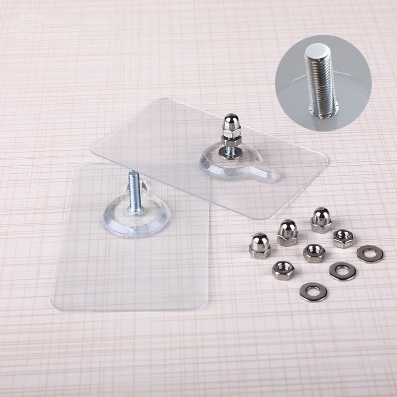 Norvo | 10 stk tungduty punch-frie transparente klistre kroker