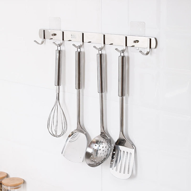 Skanto | 10 Stykker Heavy Duty Punch-Free Gjennomsiktige Klebende Kroker
