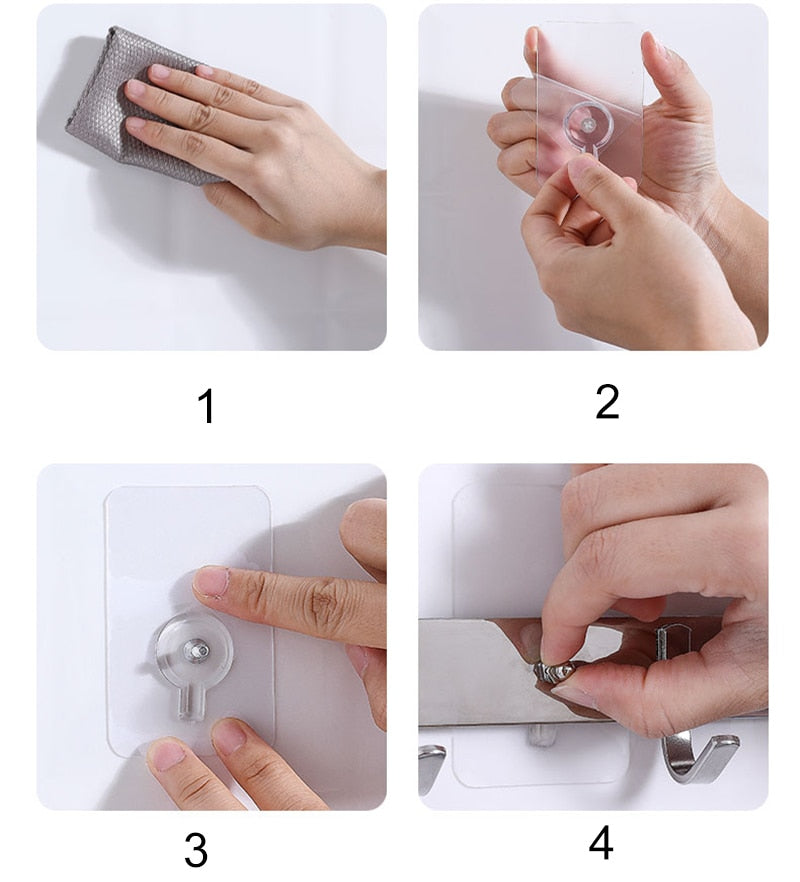 Norvo | 10 stk tungduty punch-frie transparente klistre kroker