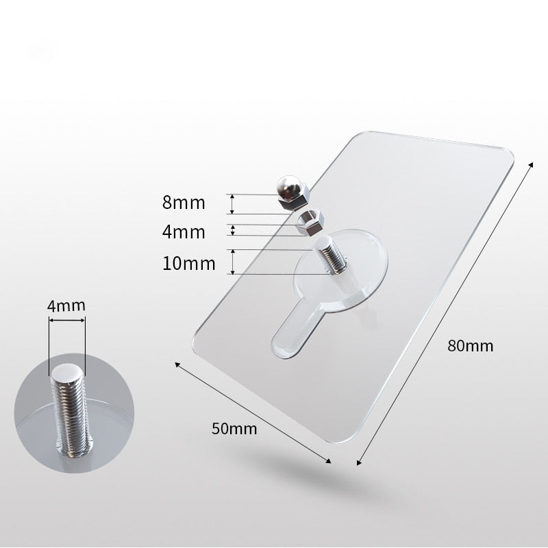 Skanto | 10 stk tungduty punch-frie transparente klistre kroker