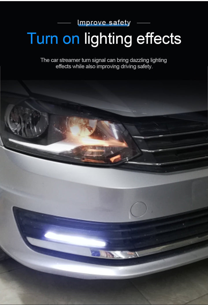 Skanto | 2 stk vanntett bil blinklys LED lysstripe