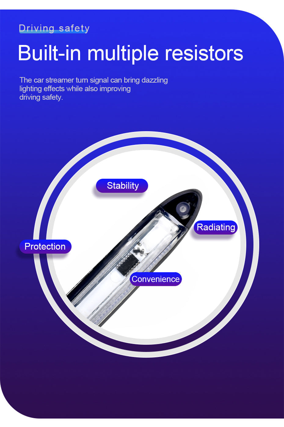 Skanto | 2 stk vanntett bil blinklys LED lysstripe