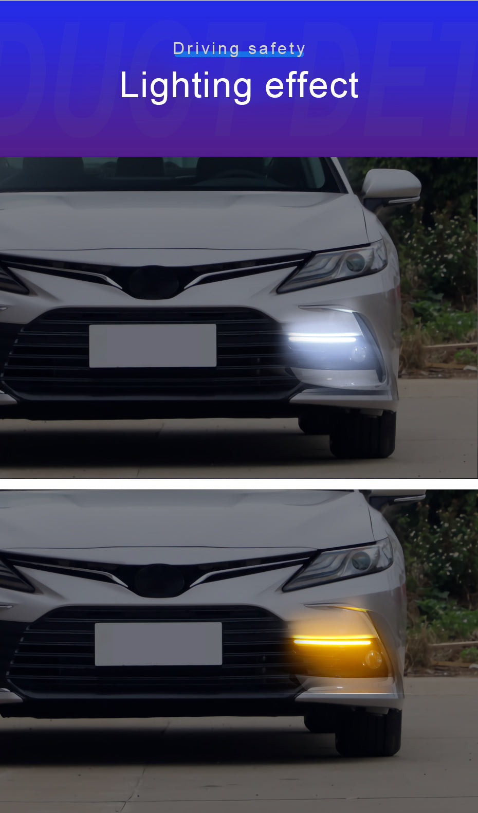 Skanto | 2 stk vanntett bil blinklys LED lysstripe