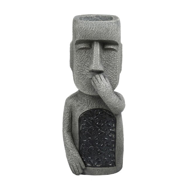 Easter Island Statue Garden Flower Pot | Skanto