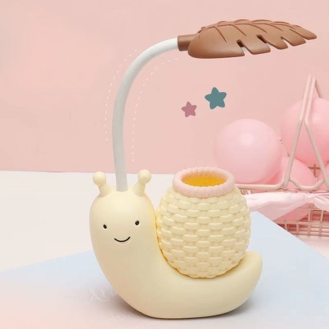 Skanto | Snigel blyant holder skrivebord lampe barn