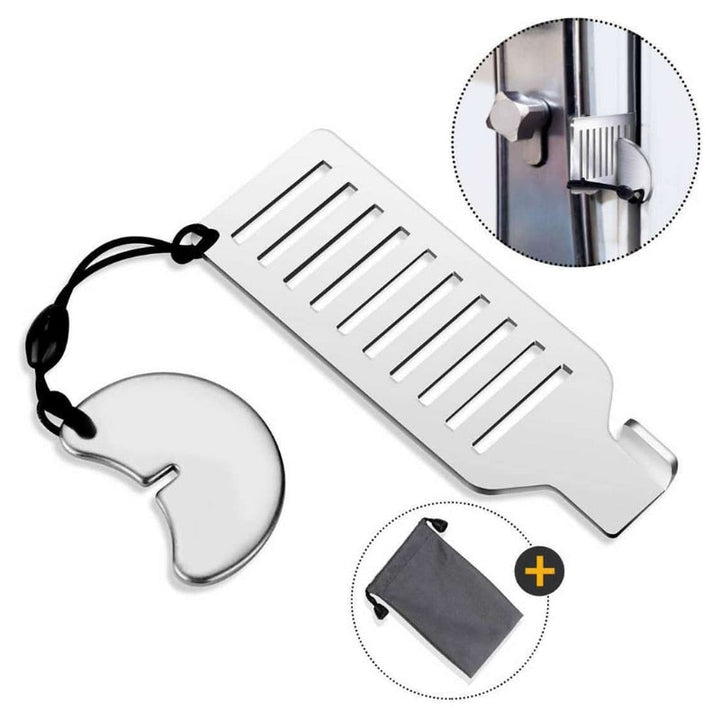 Stainless Steel Anti-Theft Door Stopper Lock | Skanto