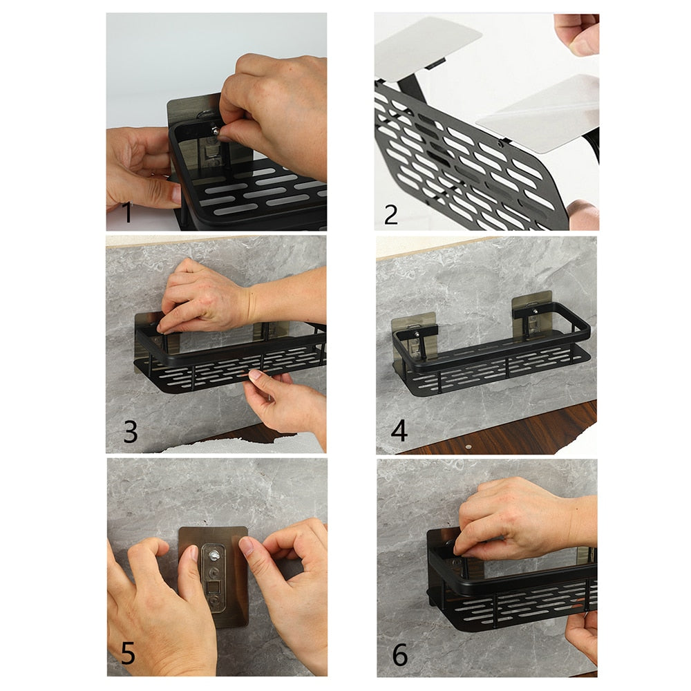 Norvo | Metall Sugkop Stativ til Bad