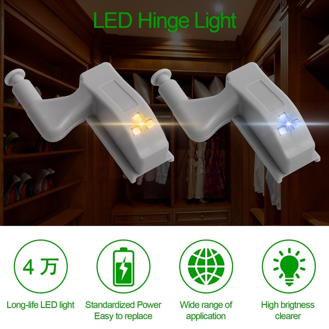 10pk LED Sensor Hinge Cabinet Light | Skanto
