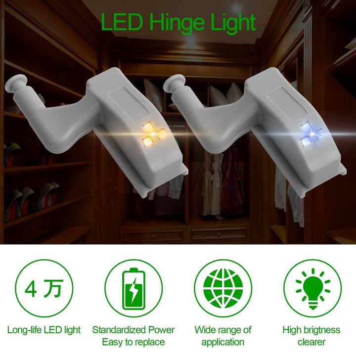 10pk LED Sensor Hinge Cabinet Light | Skanto