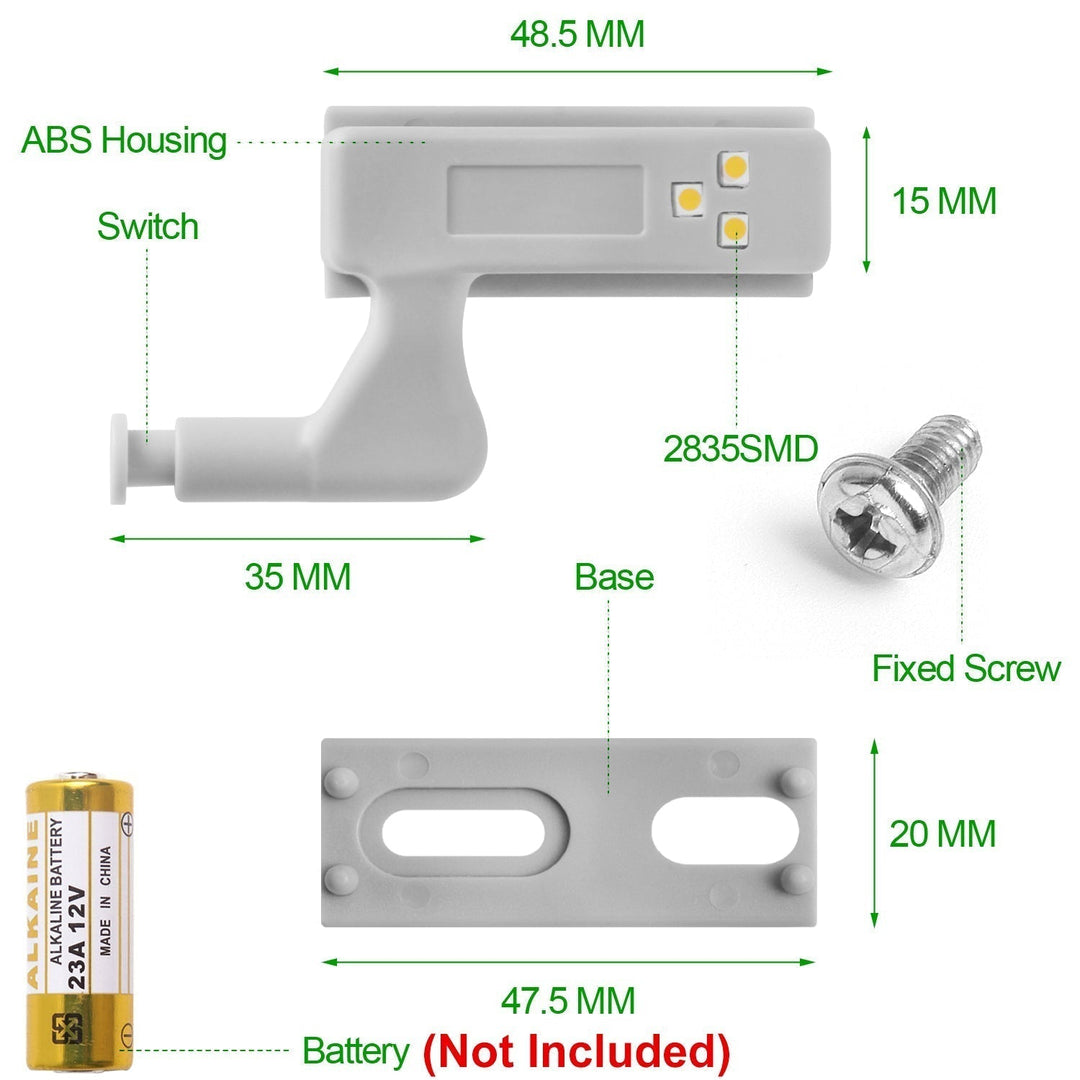 10pk LED Sensor Hinge Cabinet Light | Skanto