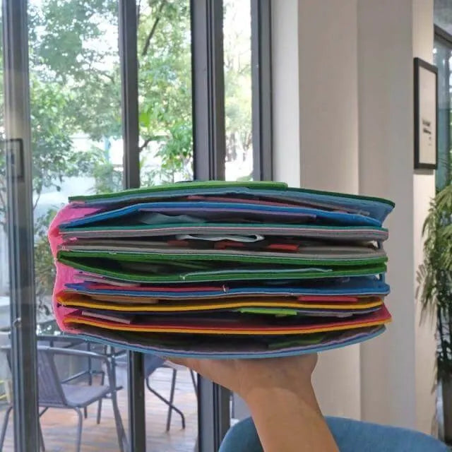 Norvo | Montessori Barnehage Trykkbrett | Lekfull Læringsopplevelse for din Baby - 3D Baby Eventyrbok