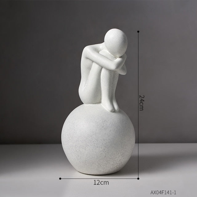 Nordic Abstract Thinker Harpiks Statue Skulptur | Skanto
