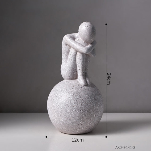 Nordic Abstract Thinker Harpiks Statue Skulptur | Skanto
