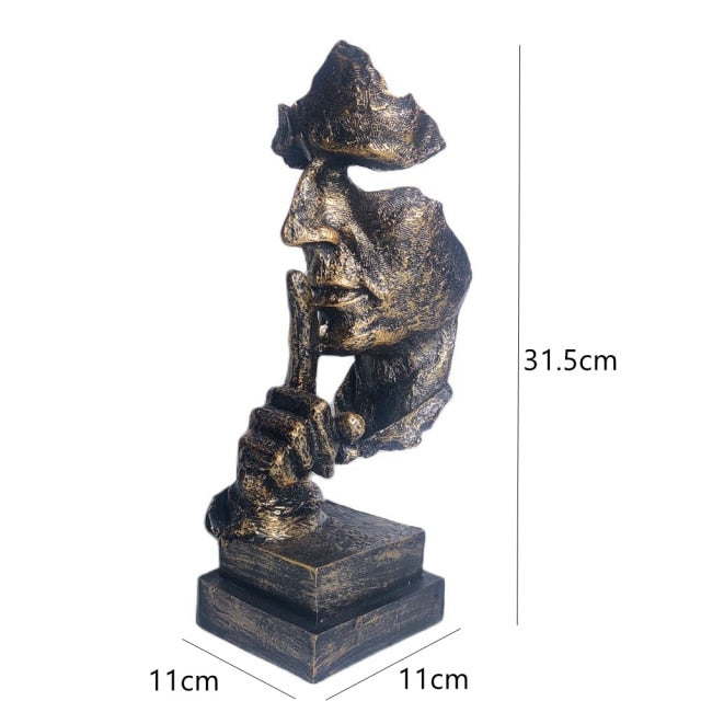 Nordic Abstrakt Unik Tenker Figurine Hjem Decor | Skanto
