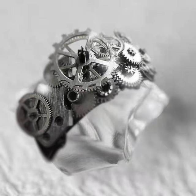Skanto | Kreativ Gullbelagt Mekanisk Unisex Ring