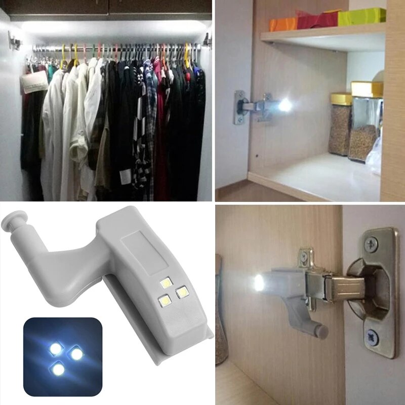10stk LED Sensor Hinge Garderobelampe | Skanto