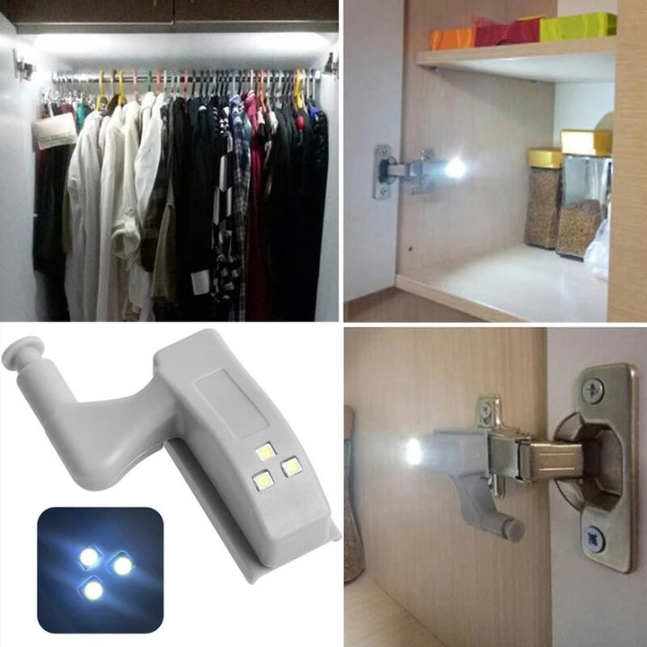 10stk LED Sensor Hinge Garderobelampe | Skanto