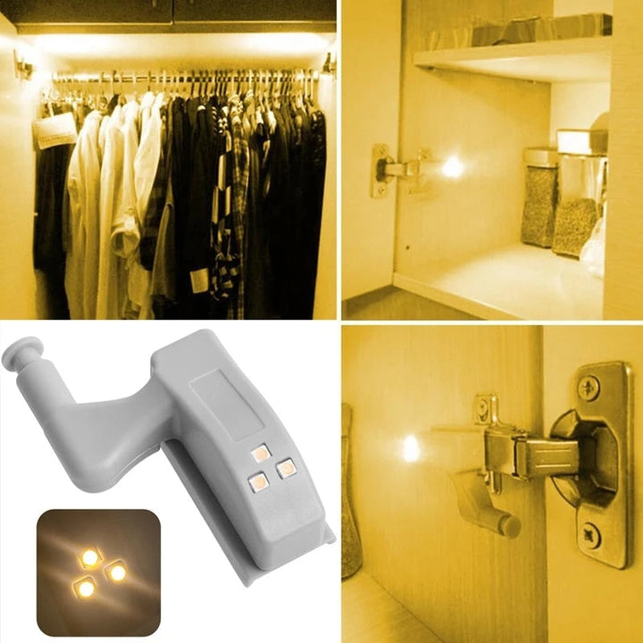 10stk LED Sensor Hinge Garderobelampe | Skanto