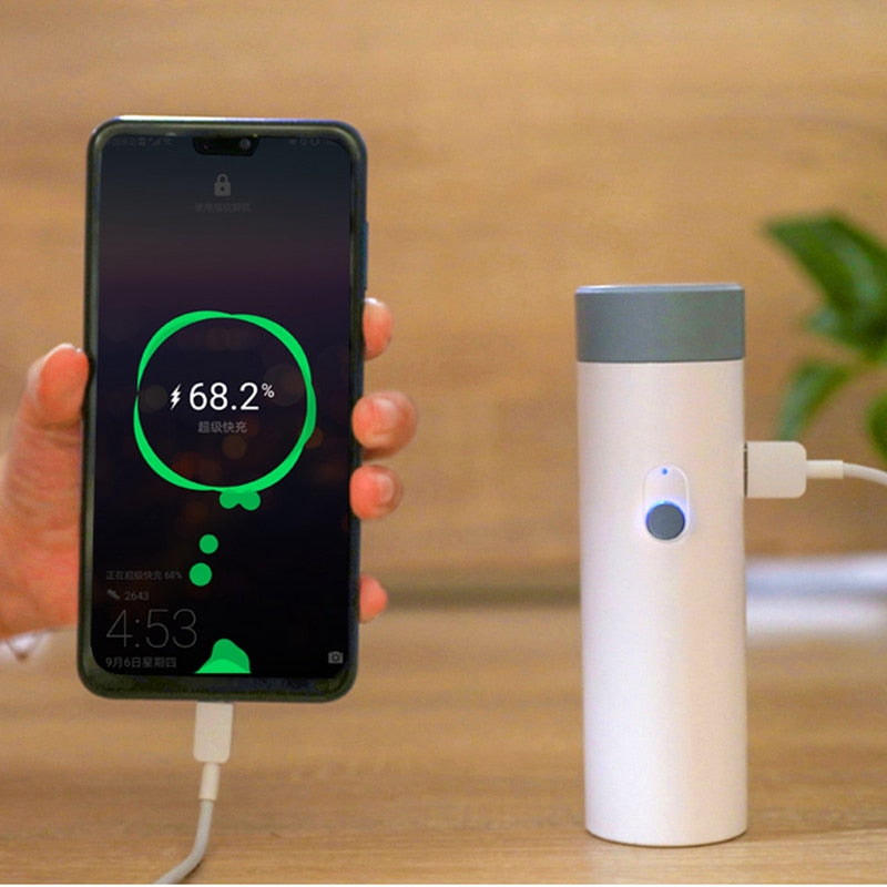 LED Mini Oppladbar Power Bank Skrivebord Lampe | Skanto