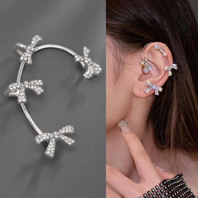 Skanto | Dyredyr Fugl Frynse Kvinner Øredobber Klips Øre Cuff