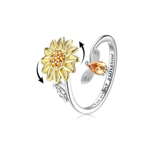 Skanto | Elegant Solsikke Sol Roterende Ring