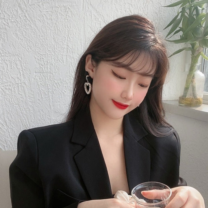Skanto | Koreansk Temperament Retro Rhinestone Sløyfe Klipp Øredobber