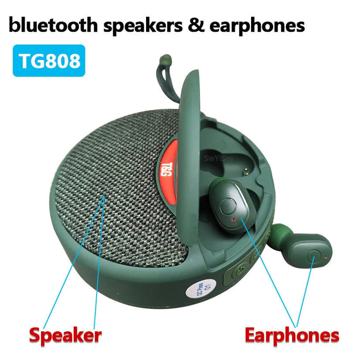 Skanto | 2i1 Øretelefon Bluetooth Høyttaler