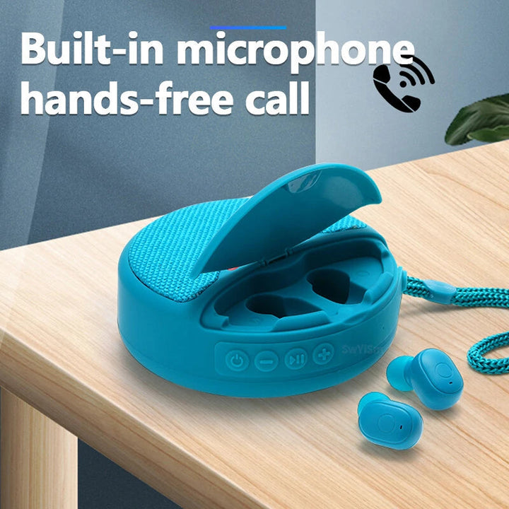 Skanto | 2i1 Øretelefon Bluetooth Høyttaler