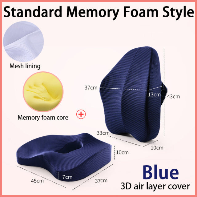 Office Chair Memory Foam Cushion Set | Skanto