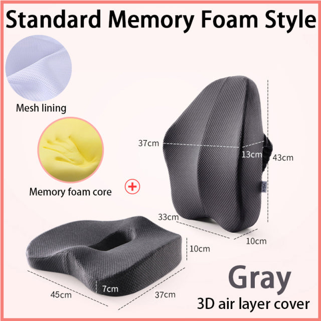 Office Chair Memory Foam Cushion Set | Skanto