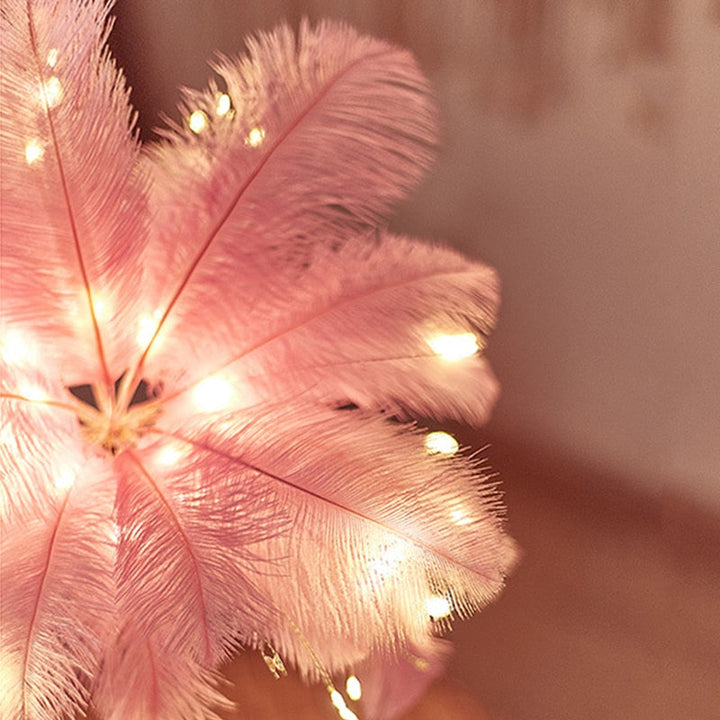 Skanto | Fjær Palm Kreativ Bordlampe