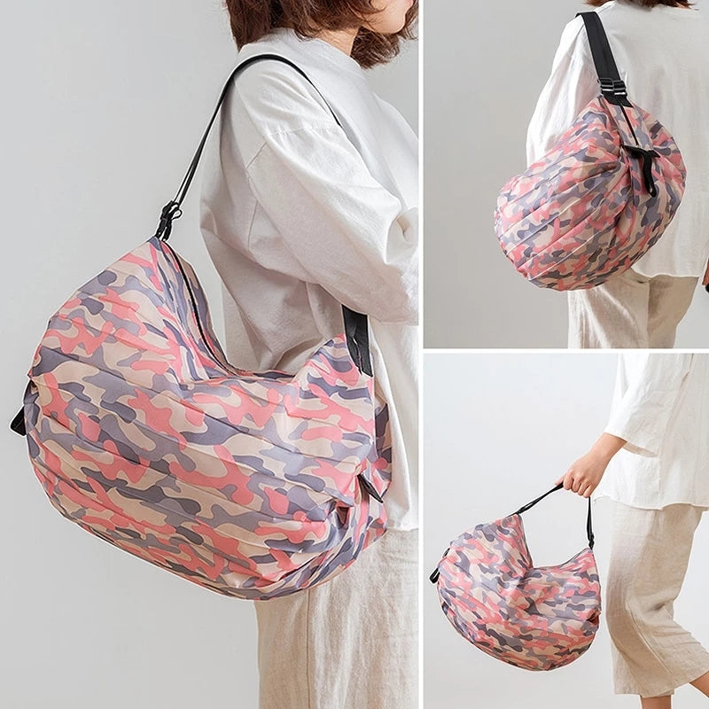 Stor kapasitet lerret sammenleggbar handlebag | Skanto