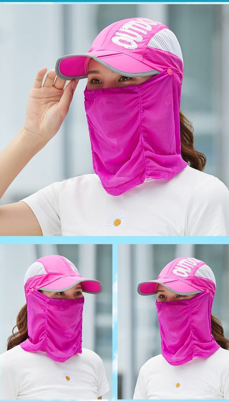 Anti-Ultrafiolett Utendørs Pustende Sommermaske Hatt | Skanto
