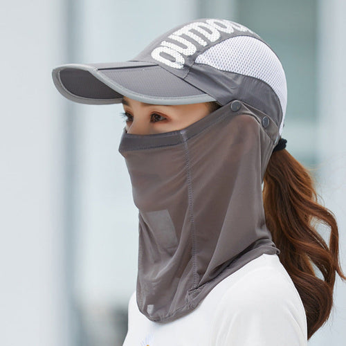 Anti-Ultrafiolett Utendørs Pustende Sommermaske Hatt | Skanto