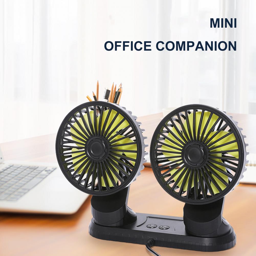 Bil dashboard dobbel USB kjøleventilator | Skanto