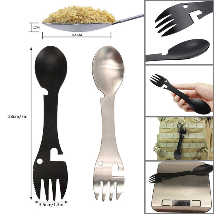 Rustfritt Stål Multifunksjonell Flaskeåpner Spork | Skanto