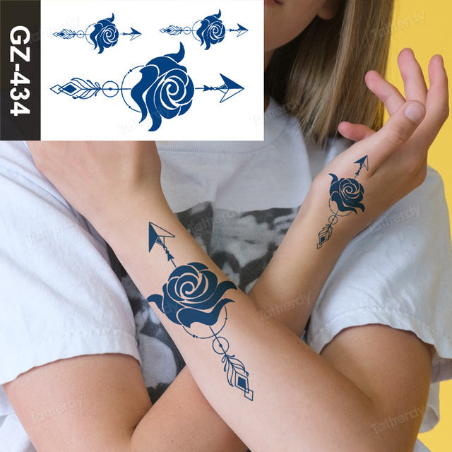 Skanto | Blooming Flower Orchid Semi-Permanent Midlertidig Tatovering