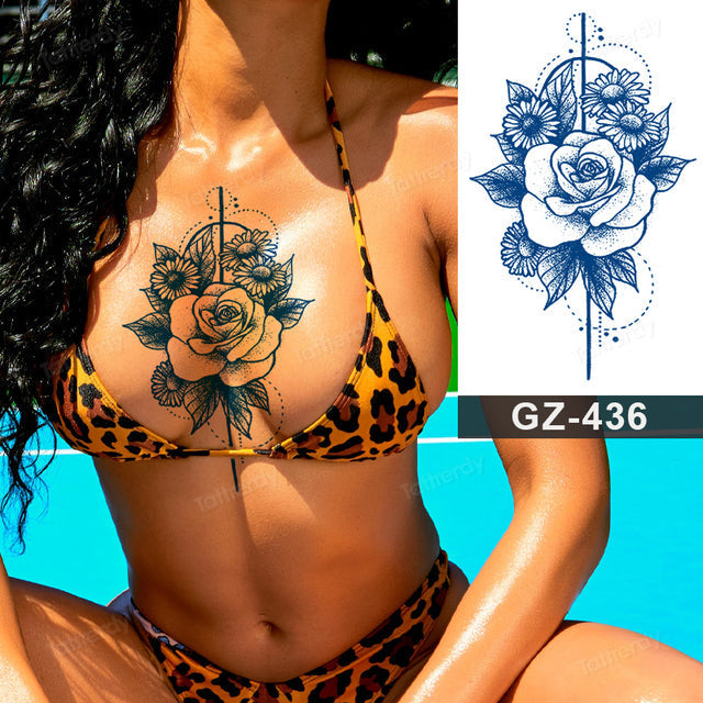 Skanto | Blooming Flower Orchid Semi-Permanent Midlertidig Tatovering