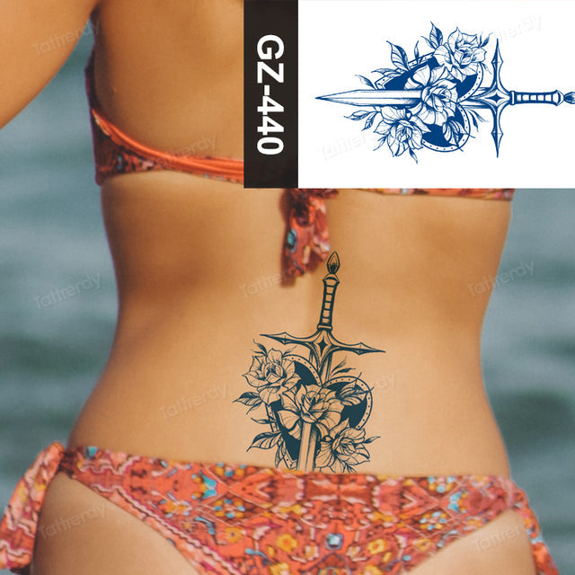 Skanto | Blooming Flower Orchid Semi-Permanent Midlertidig Tatovering