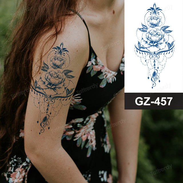 Skanto | Blooming Flower Orchid Semi-Permanent Midlertidig Tatovering