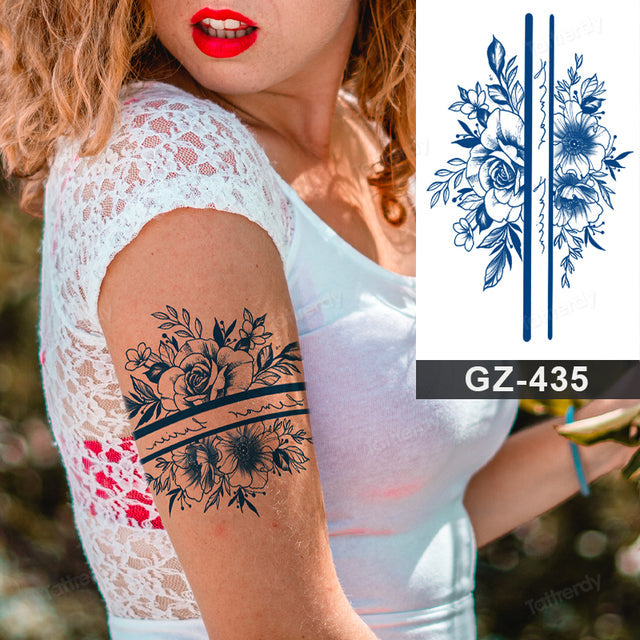Skanto | Blooming Flower Orchid Semi-Permanent Midlertidig Tatovering