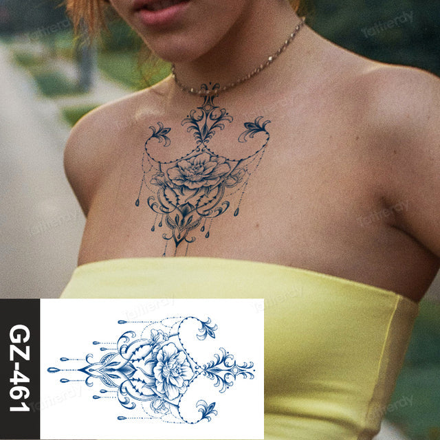 Skanto | Blooming Flower Orchid Semi-Permanent Midlertidig Tatovering