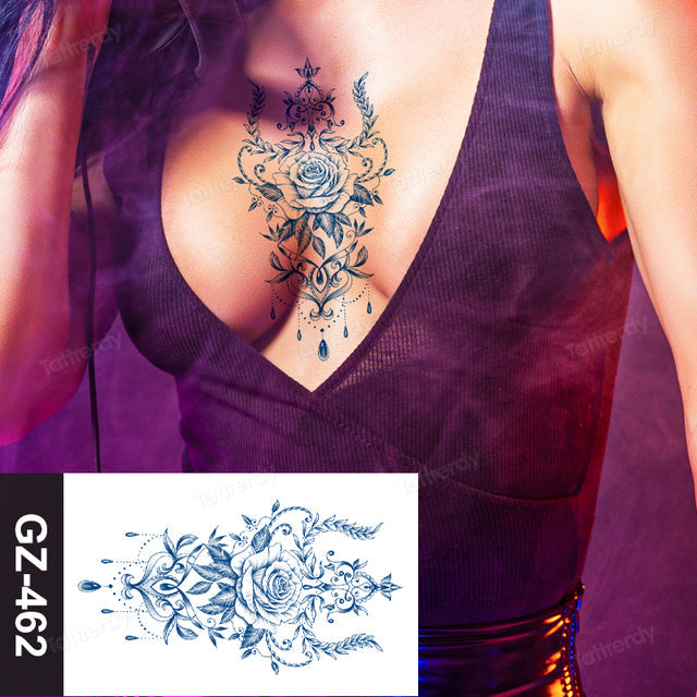 Skanto | Blooming Flower Orchid Semi-Permanent Midlertidig Tatovering