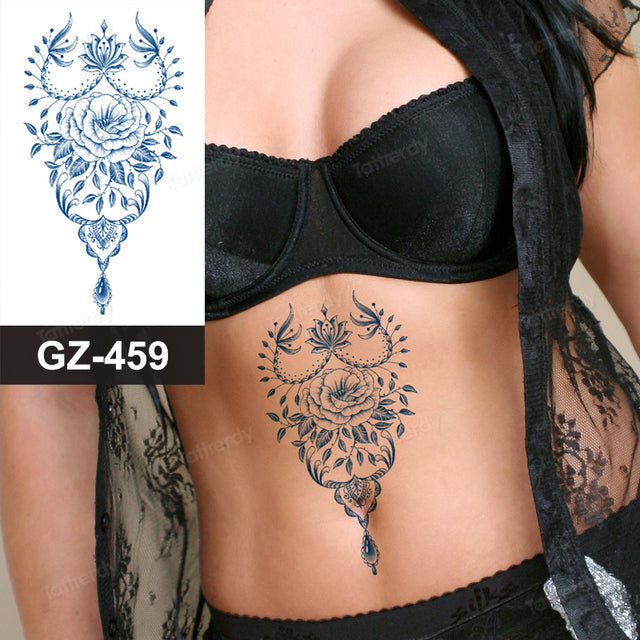 Skanto | Blooming Flower Orchid Semi-Permanent Midlertidig Tatovering