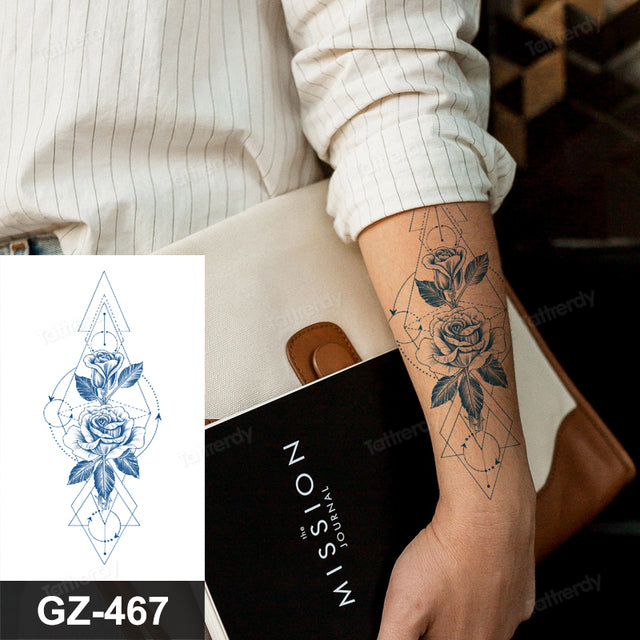 Skanto | Blooming Flower Orchid Semi-Permanent Midlertidig Tatovering