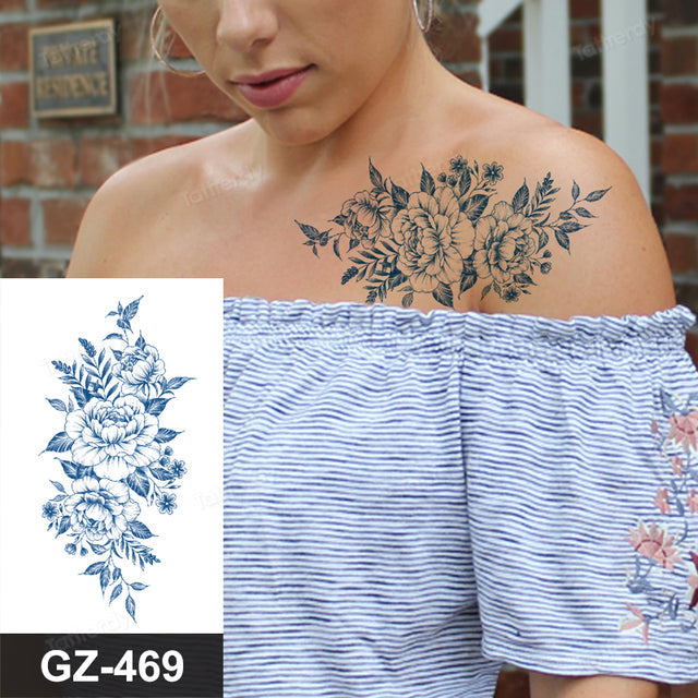 Skanto | Blooming Flower Orchid Semi-Permanent Midlertidig Tatovering