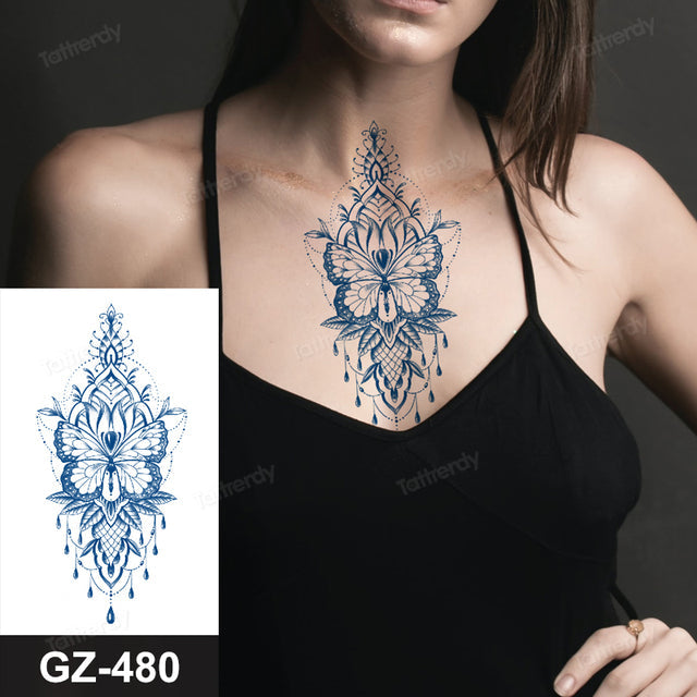 Skanto | Blooming Flower Orchid Semi-Permanent Midlertidig Tatovering